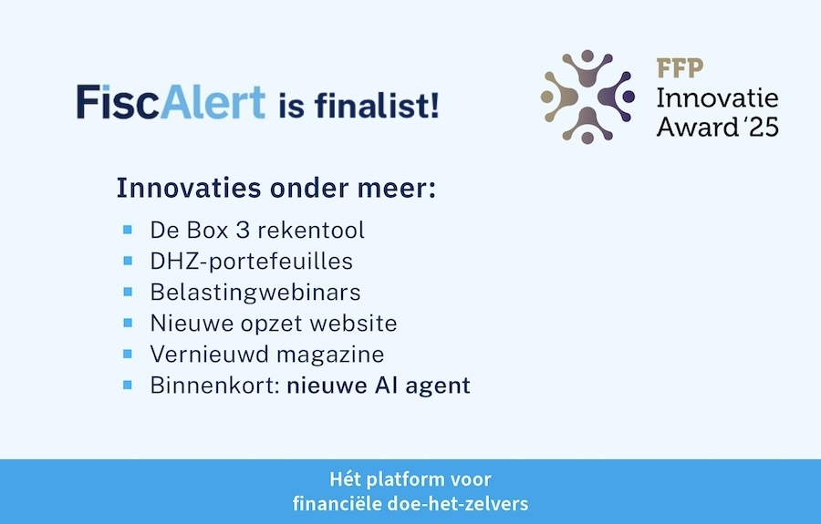 FFP innovatie-award: wij zijn finalist!