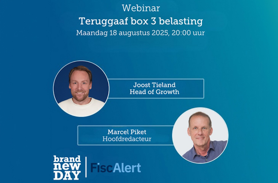 Webinar Teruggaaf box 3 belasting